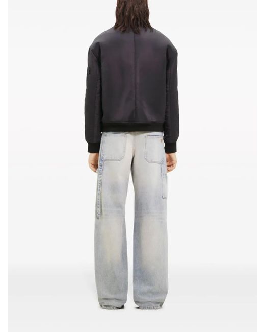 Veste Bomber À Logo Brodé Courreges pour homme en coloris Blue