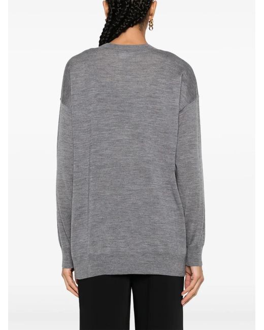 P.A.R.O.S.H. Gray Fine-Knit Jumper