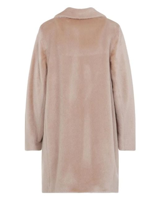 Peserico Natural Alpaca Wool Coat
