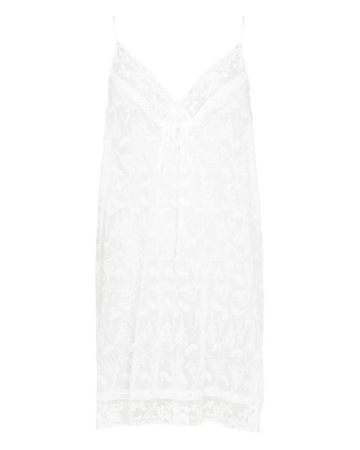 Eres White Robe-Nuisette Courte Néflier