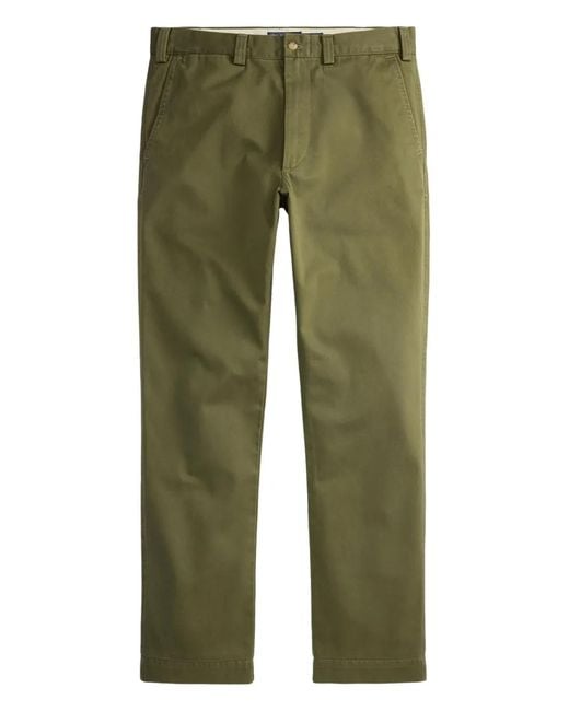 Polo Ralph Lauren Green Cotton Chino Trousers for men