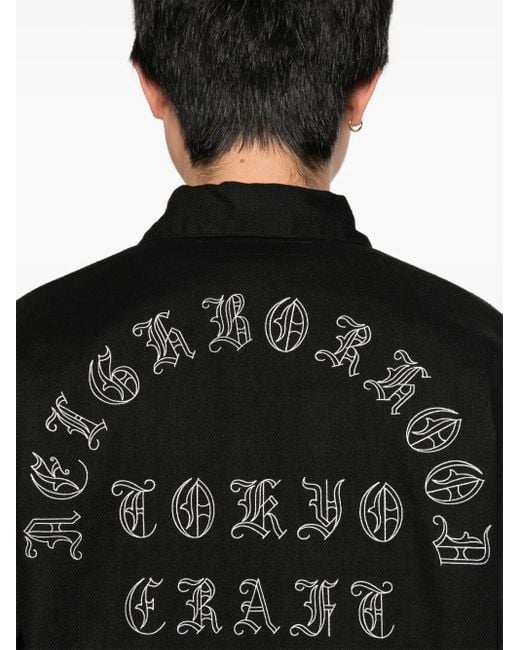 Neighborhood Black Chemise À Broderies for men