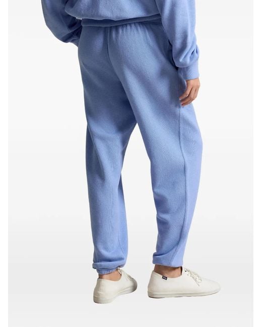 Polo Ralph Lauren Blue Logo-Embroidered Track Pants
