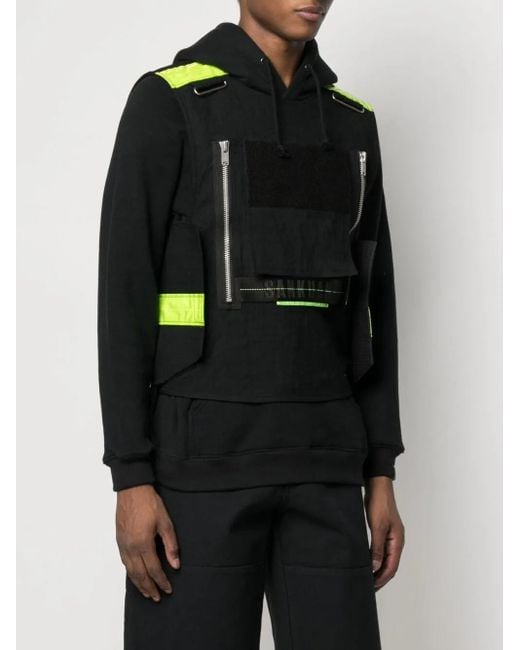 Sankuanz Black Hoodie Im Layering-Look