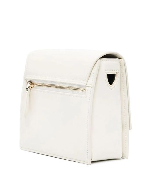 Aspinal White Coco Crossbody Bag