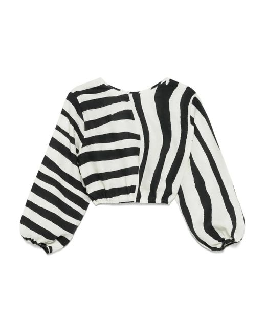 Blusa Lori Cala De La Cruz de color Black