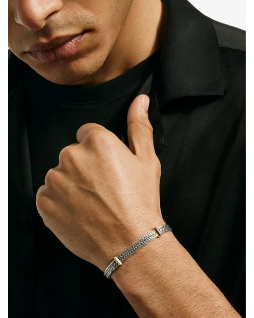 John Hardy White 14K And Sterling Icon Link Bracelet