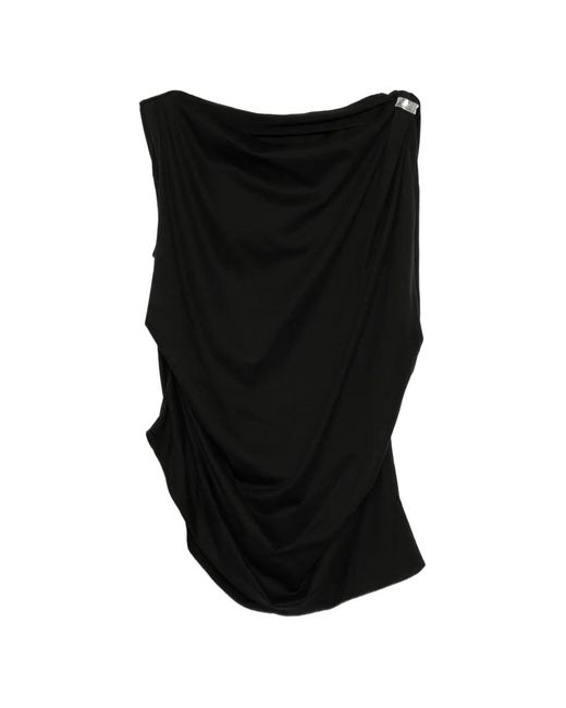 JNBY Black Draped Tank Top