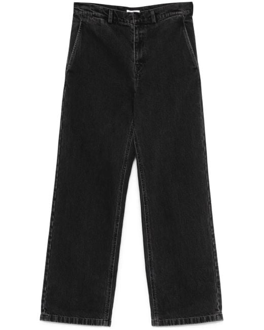 Rier Black Straight-Leg Jeans for men