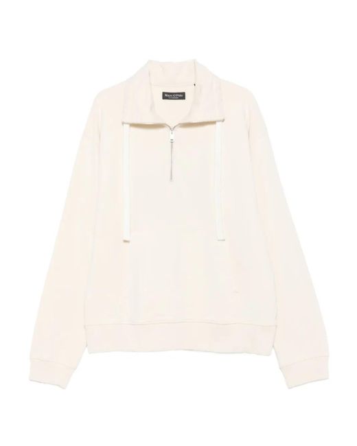 Marc O' Polo Sweater Met Halve Rits in het White voor heren