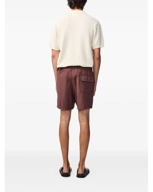 NN07 Brown Ryder Drawstring Shorts for men