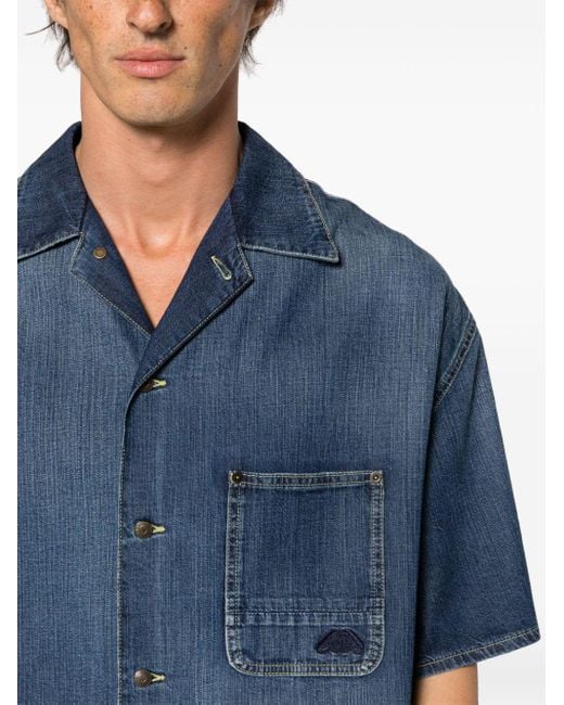 Alexander McQueen Blue Denim Shirt for men