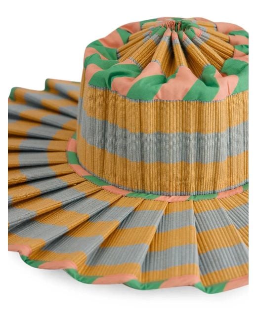 Lorna Murray Yellow Sunset Samba Pleated Hat