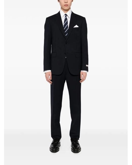 Canali Black Single-Breasted Suit for men