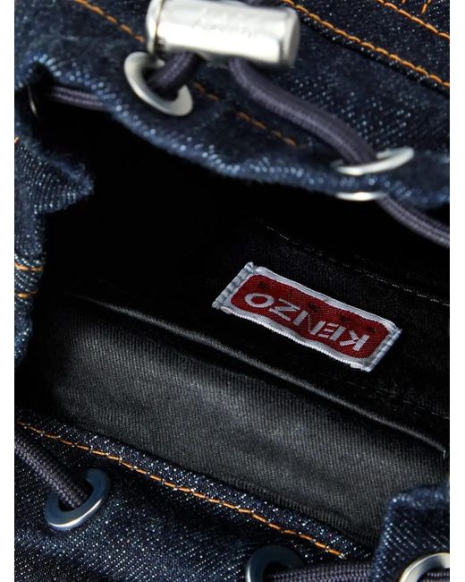 KENZO Blue Mini Five Pockets Backpack for men