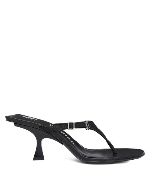 The Attico 65 Mm Sandalen in het Black