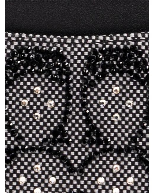 COACH Black Essential Card Case In Crystal Signature Jacquard