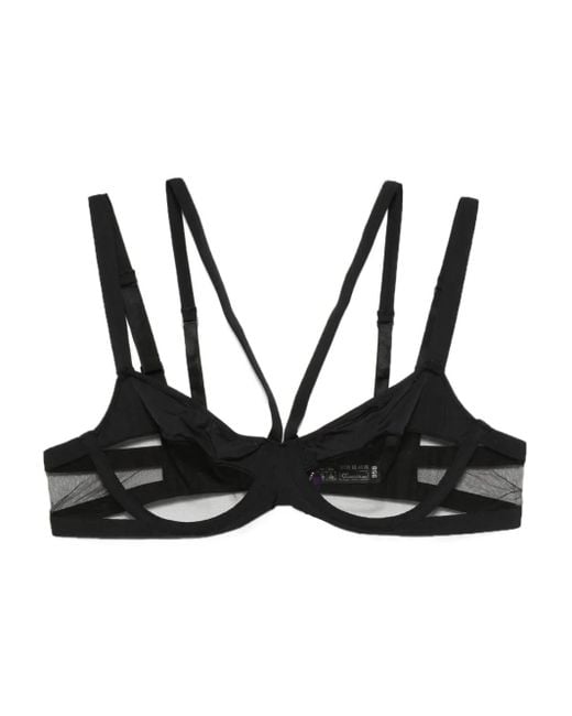 Maison Close Black Pure Tentation Balconette Bra