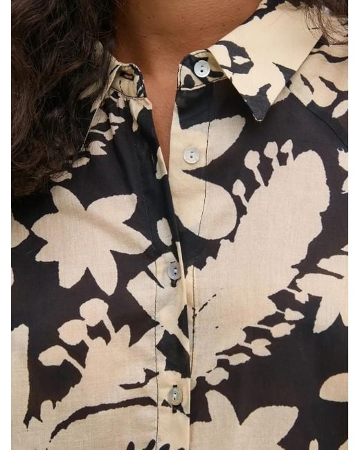 Camicia A Fiori di Pedro Del Hierro Madrid in Black