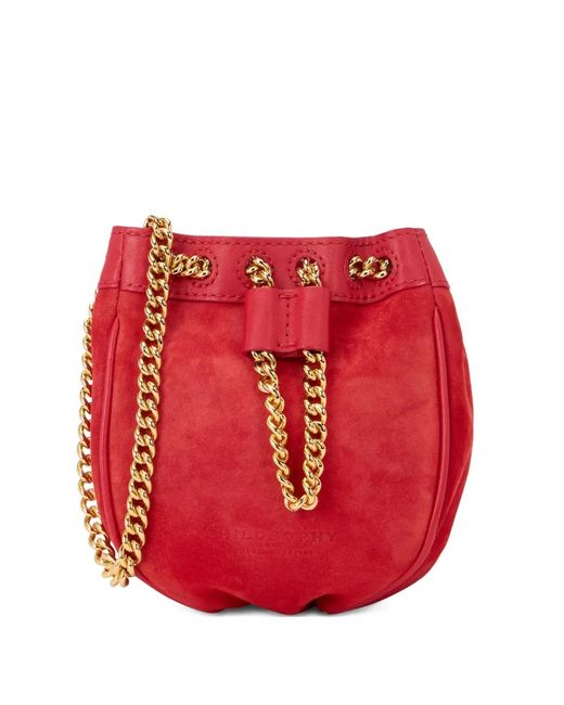 Philosophy Di Lorenzo Serafini Red Chain-Detail Bucket Bag
