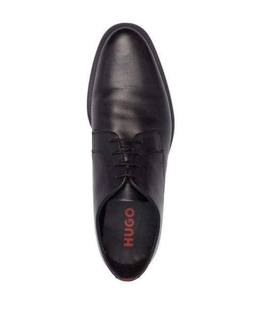 Zapatos derby con cordones y tacón de 35mm BOSS by HUGO BOSS de Cuero de color Negro para hombre Hombre Zapatos de Zapatos con cordones de Zapatos Derby 