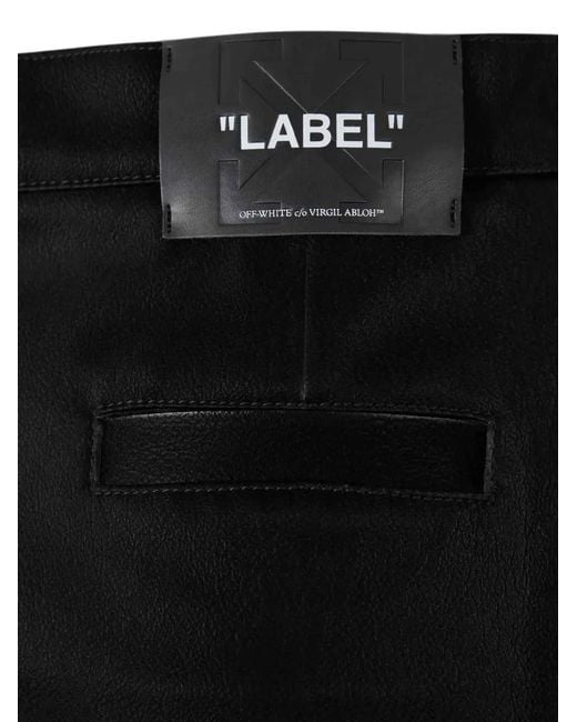Off-White c/o Virgil Abloh Black Cut-Out-Detail Mini Skirt