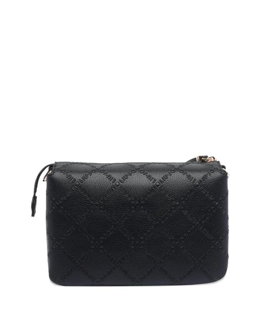 Liu Jo Black Logo-Plaque Cross Body Bag