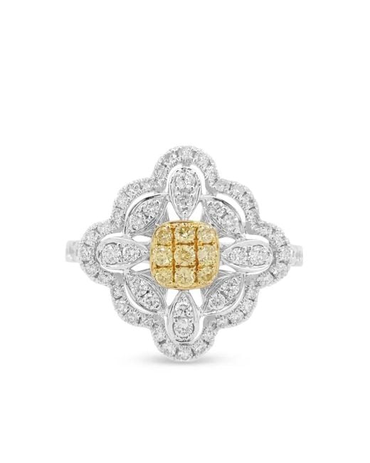 HYT Jewelry White 18Kt And Platinum Diamond Ring