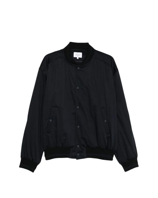 Maison Kitsuné Bomberjacke Mit Knopfverschluss in Black für Herren