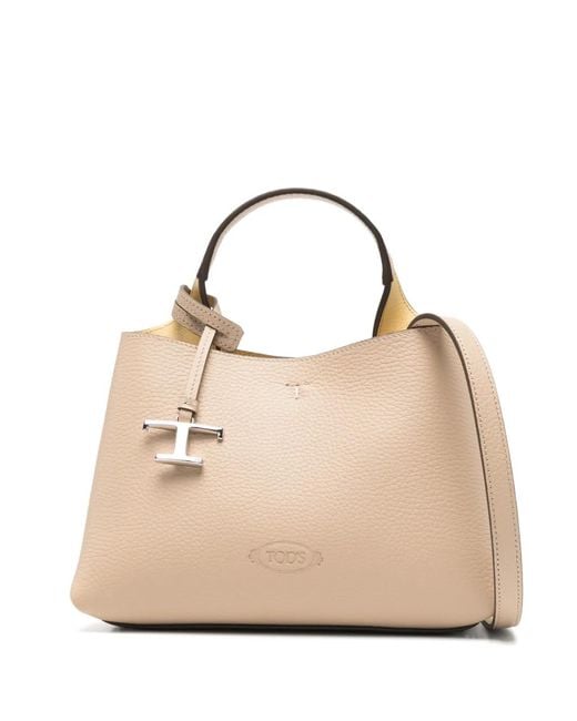 Tod's Natural Leather Micro Tote Bag