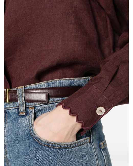 Forte_forte Red Buttoned Shirt