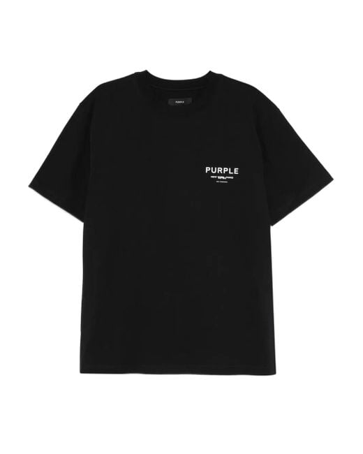Purple Brand T-Shirt Met Logo in het Black voor heren