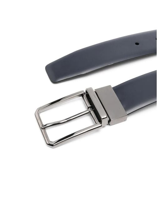 Santoni Black Regular Belt Accessories for men