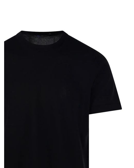Fabrizio Del Carlo Black Crew-Neck T-Shirt for men