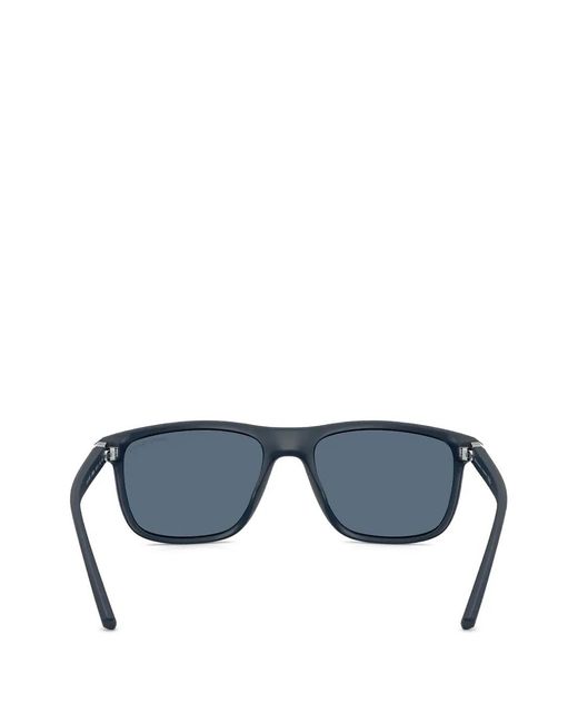 ARMANI EXCHANGE Blue Rectangle-Frame Sunglasses for men
