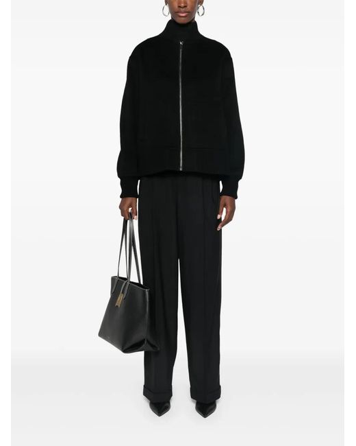 Bompard Black Double-Sided Bomber Jacket
