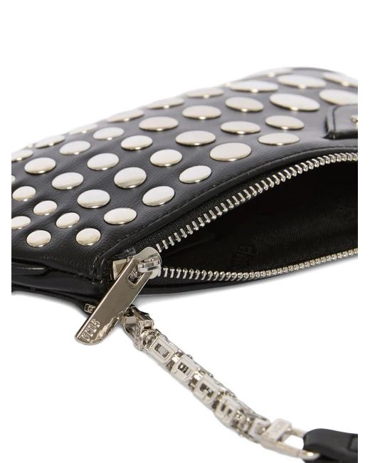 Gcds White Comma Notte Shoulder Bag