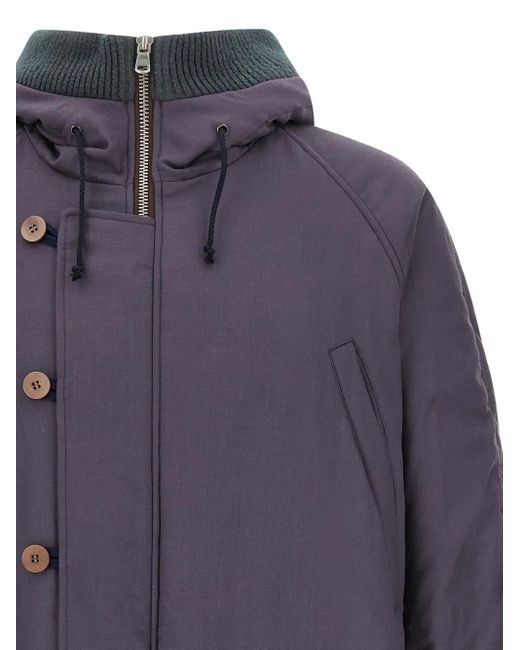 Magliano Blue 3/4 Kenny Hooded Jacket for men