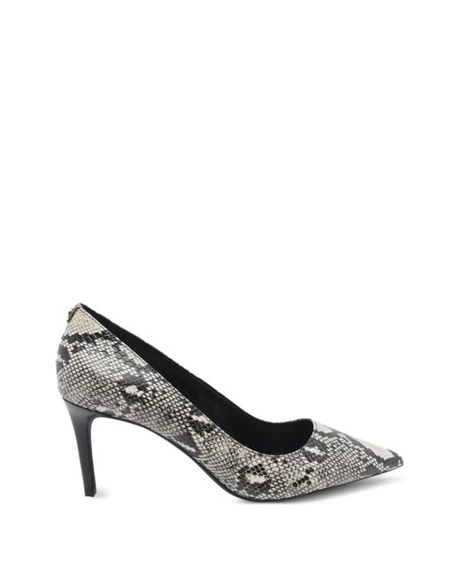 MICHAEL Michael Kors White Escarpins Alina Flex À Imprimé Peau De Python