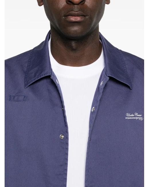 Undercover Blue Press-Stud Jacket for men