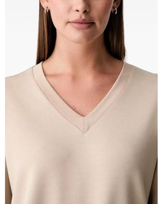 Scotch & Soda Natural Drawstring V-Neck Sweater