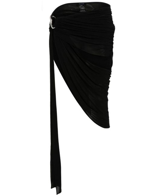 Falda corta asimétrica Mugler de color Black