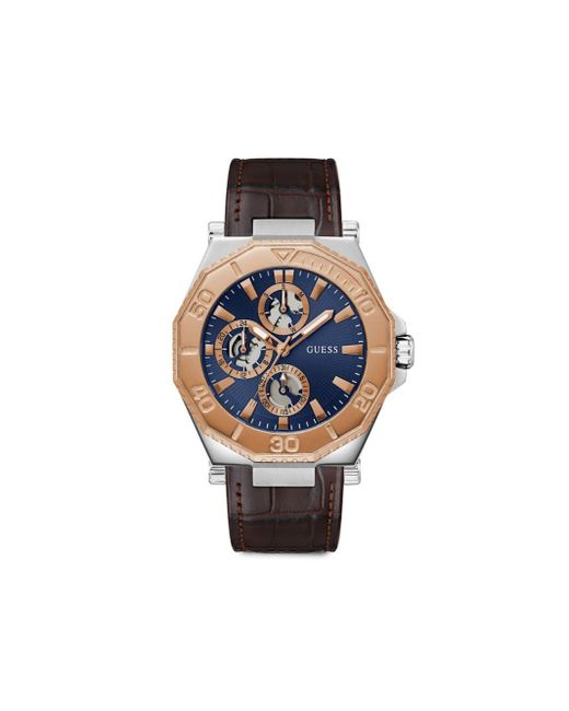 Guess USA Blue Recycled Steel Chronograph 46mm for men
