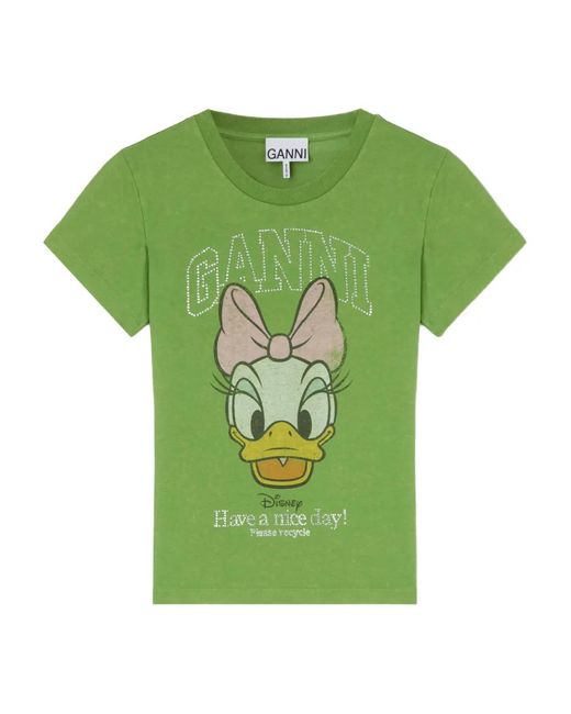 Ganni Green X Disney Daisy Duck Baby Fit T-Shirt