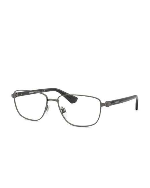 Burberry Gray Rectangle-Frame Glasses for men