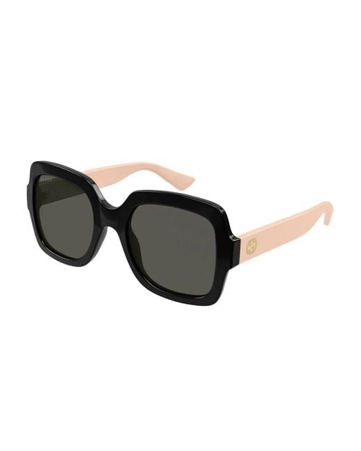 Gucci Black Oversize-Frame Sunglasses