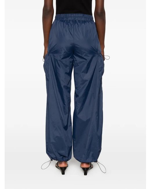 Carla G Blue Drawstring-Cuff Track Pants