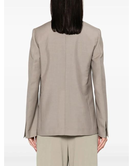 Fendi Gray Single-Breasted Blazer