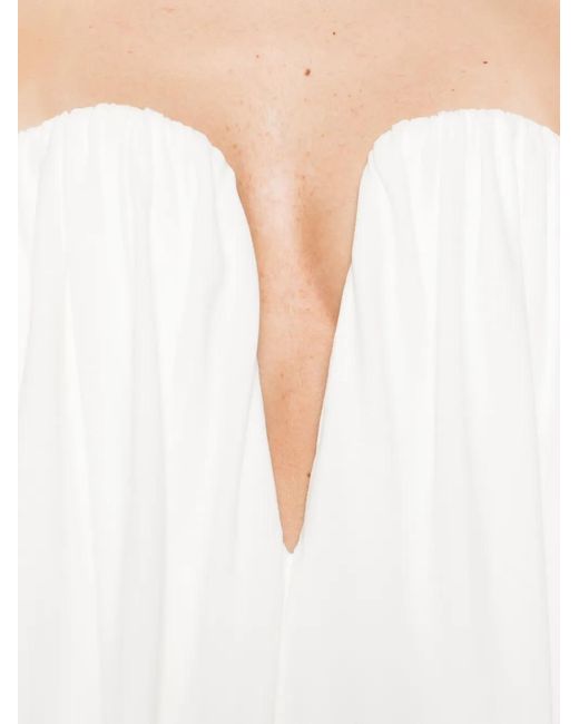 Stella McCartney White Forever Stella Gathered Maxi Dress