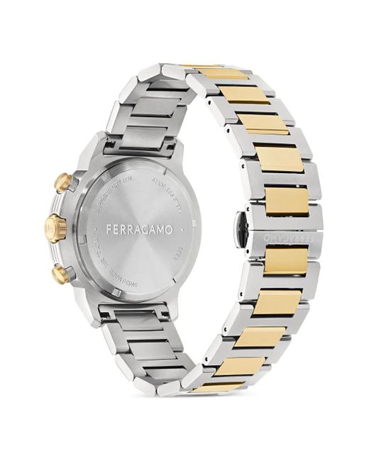 Ferragamo Green Sport Chrono Stainless Steel 44Mm Watch for men